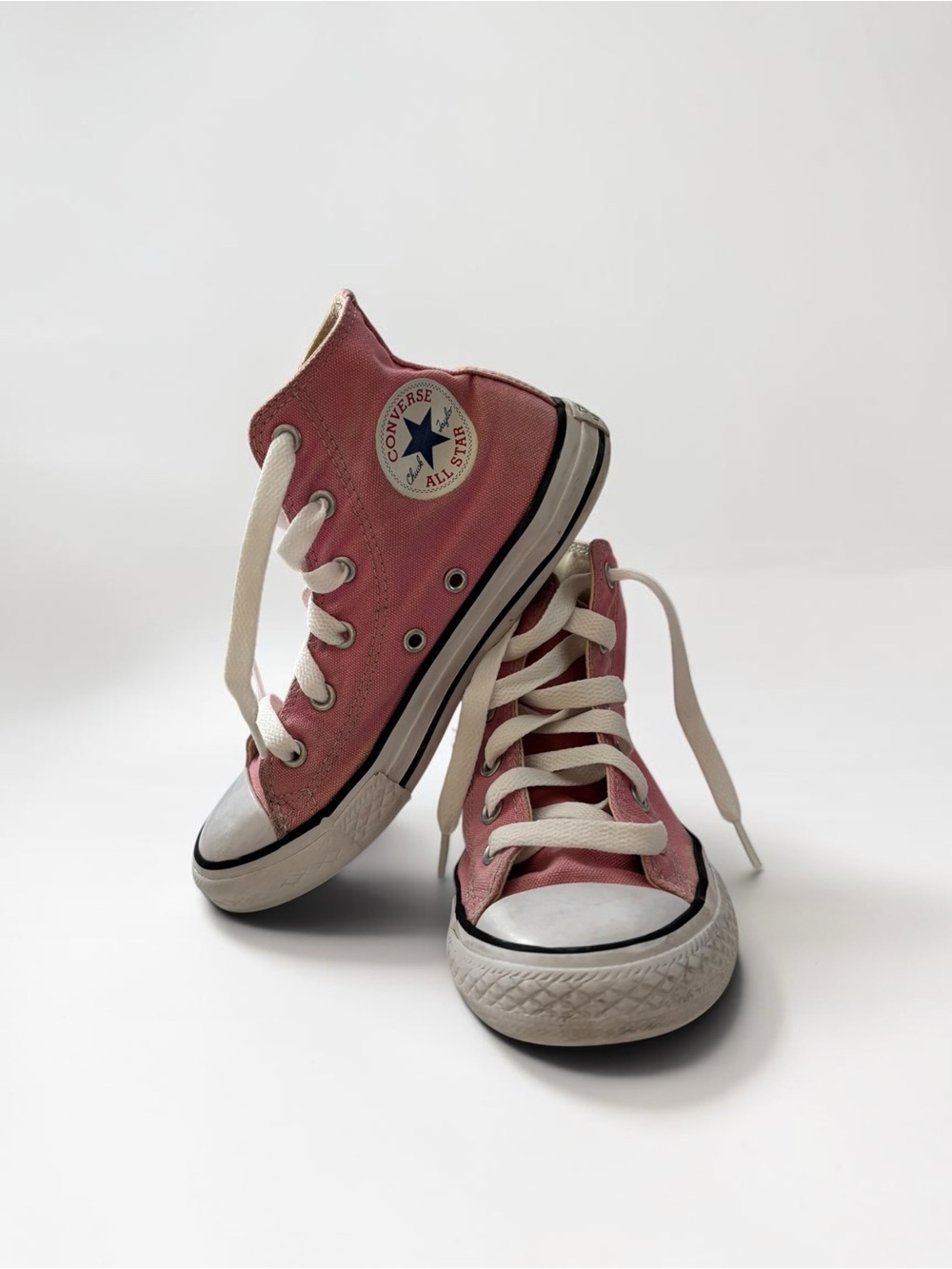 Converse Chuck Taylor All Star High Top Pink Canvas Youth Size 1
